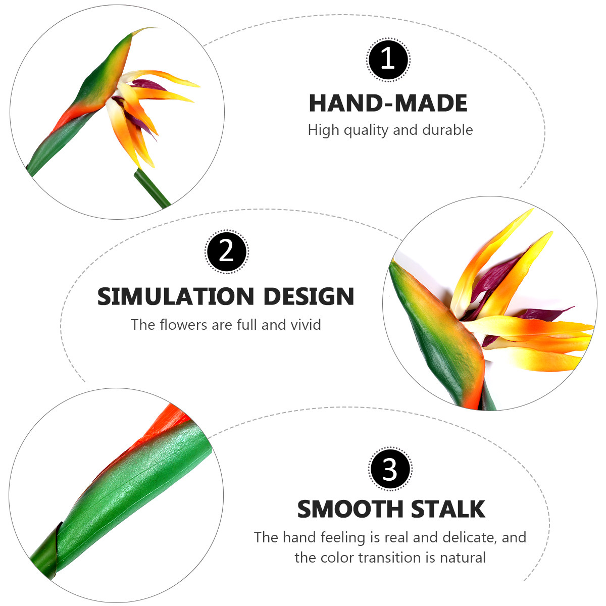 Faux Strelitzia Flower Artific - огляд і ціна Bird Paradise Strelitzia
