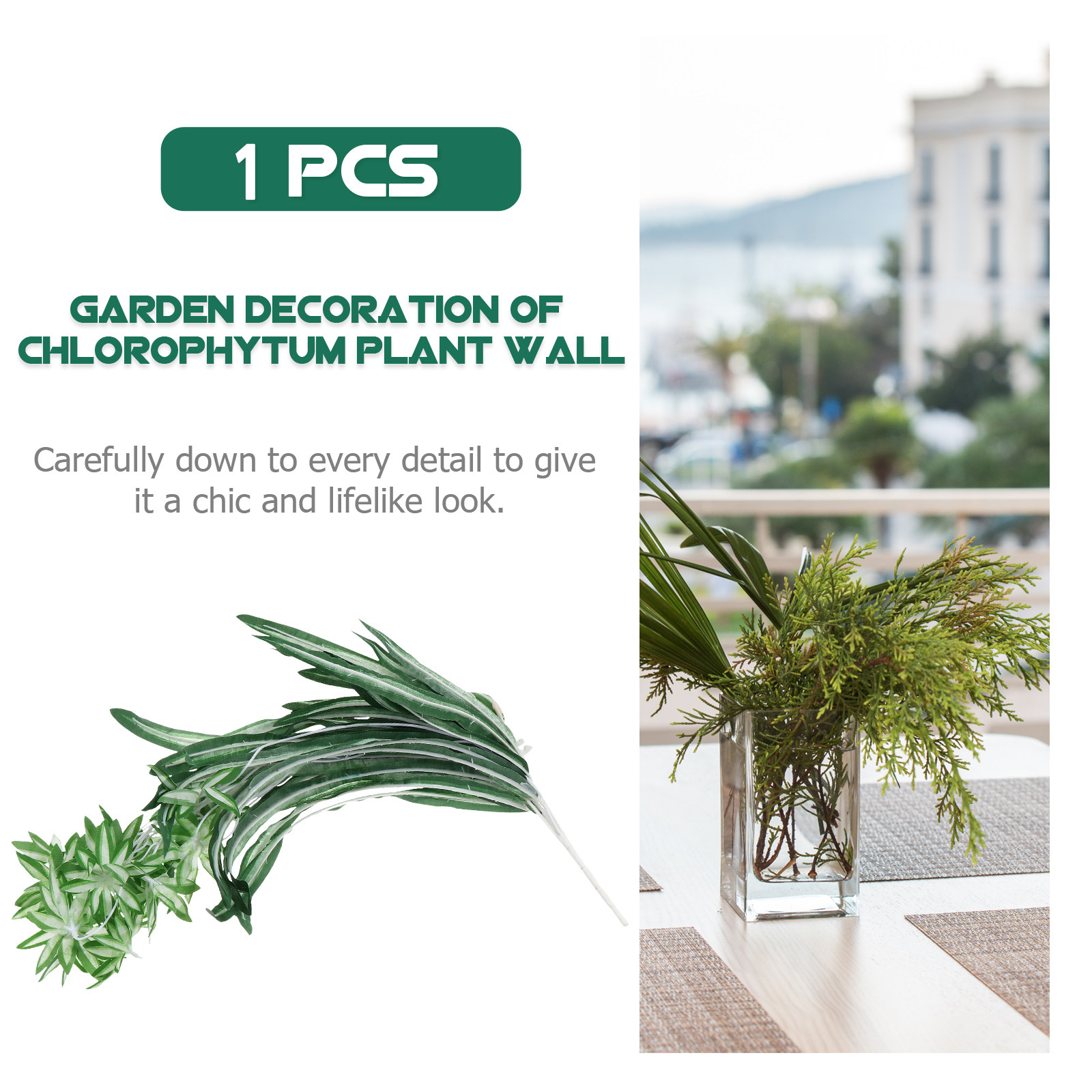 1Pcs Artificial Chlorophytum R - огляд і ціна Spider Plant Hanging