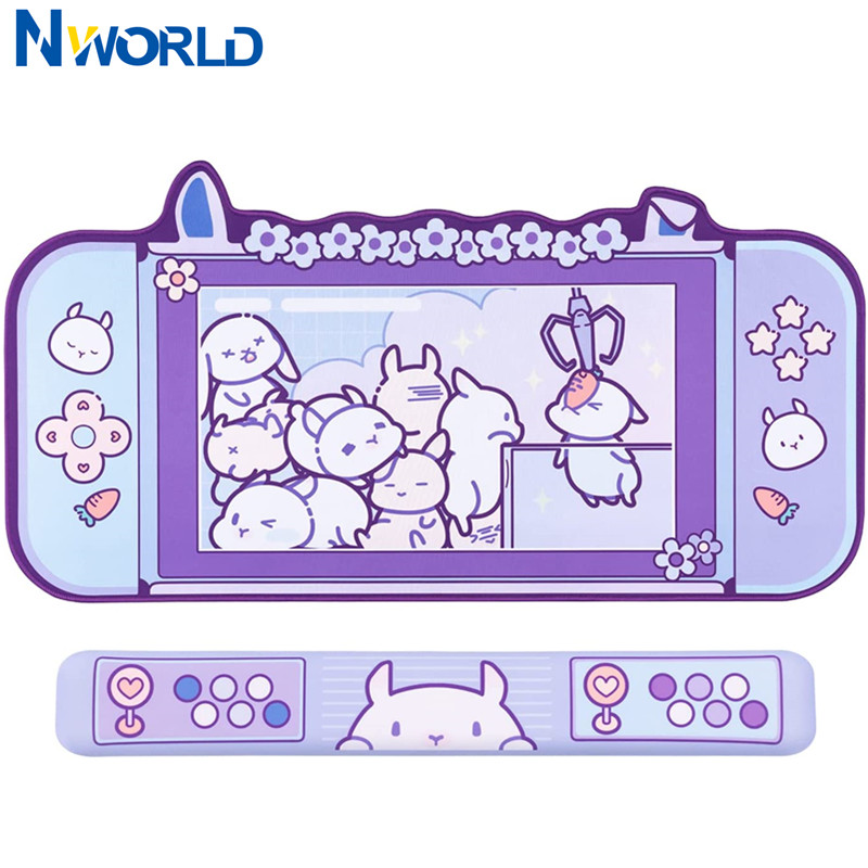 Large Kawaii Gaming Mouse Pad  - огляд і ціна Tradescantia Purple