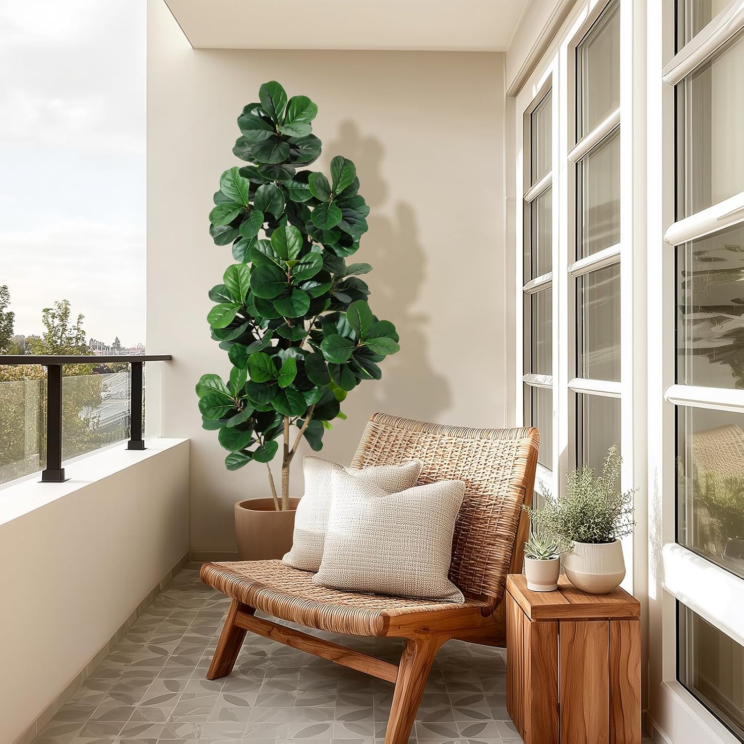 4FT/5FT/6FT/7FT Fiddle Leaf Fi - огляд і ціна Ficus Lyrata Tree